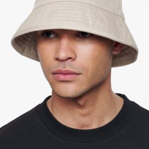 Logo Cotton Twill Bucket Hat Sand