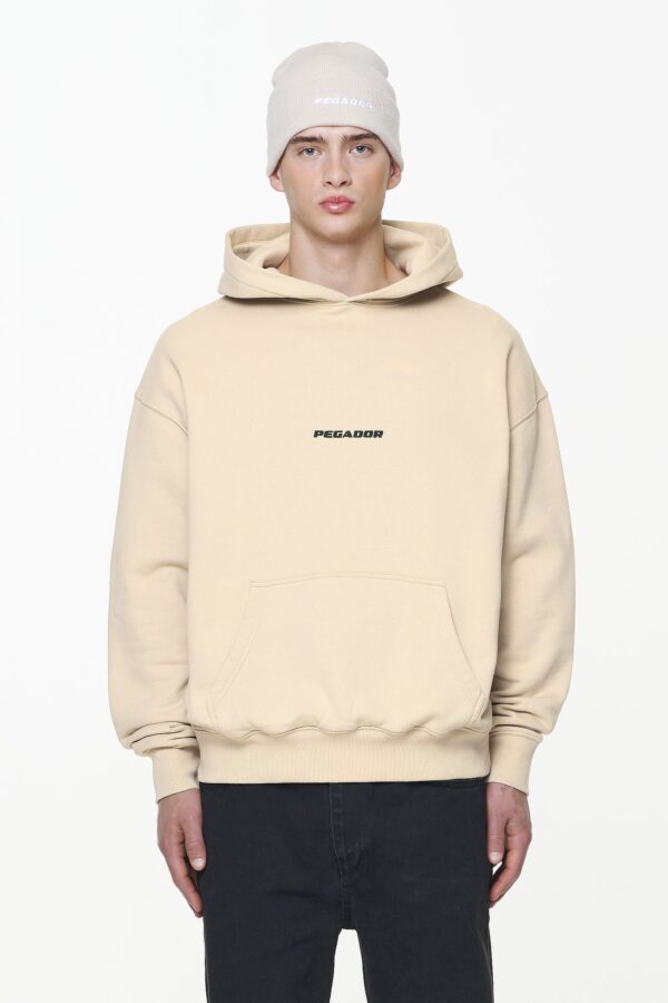 Colne Logo Oversized Hoodie – Beige