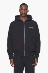 Aytoun Raglan Sweat Hoodie – Black