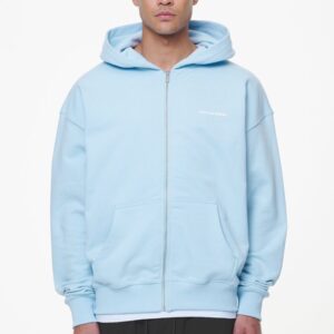 Colne Terry Logo Oversized Sweat Jacket – Aqua