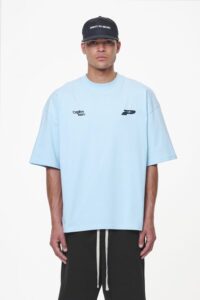 Caesar Boxy Tee Vintage Aqua