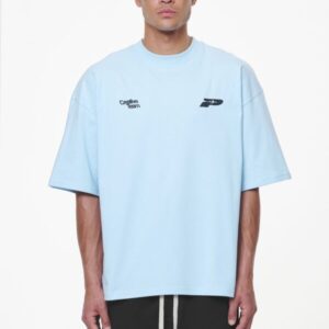 Caesar Boxy Tee Vintage Aqua