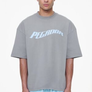 Kinley Boxy Tee Heavy Washed Cool Grey