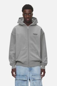 ALCHAR OVERSIZED SWEAT JACKET WASHED COOL GREY