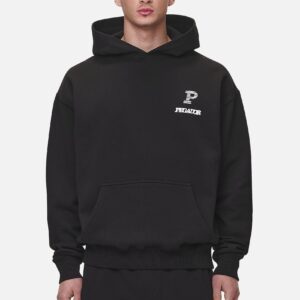 BALDOCK OVERSIZED HOODIE WASHED BLACK