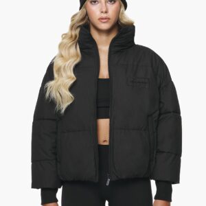 Fye Oversized Boxy Puffer Jacket Black