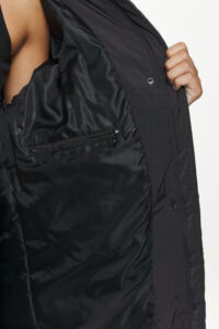 Downing Crushed Oversized Puffer Coat Black