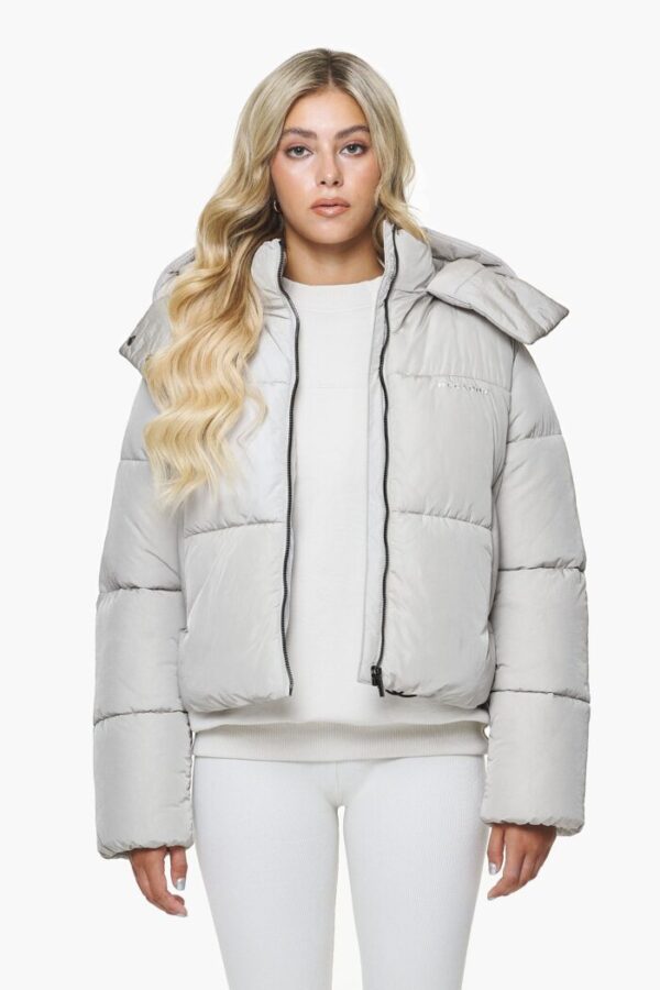 Vanati Crushed Puffer Jacket Ash Grey