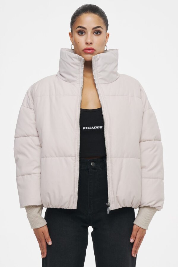 Geneva Oversized Boxy Puffer Jacket Cream